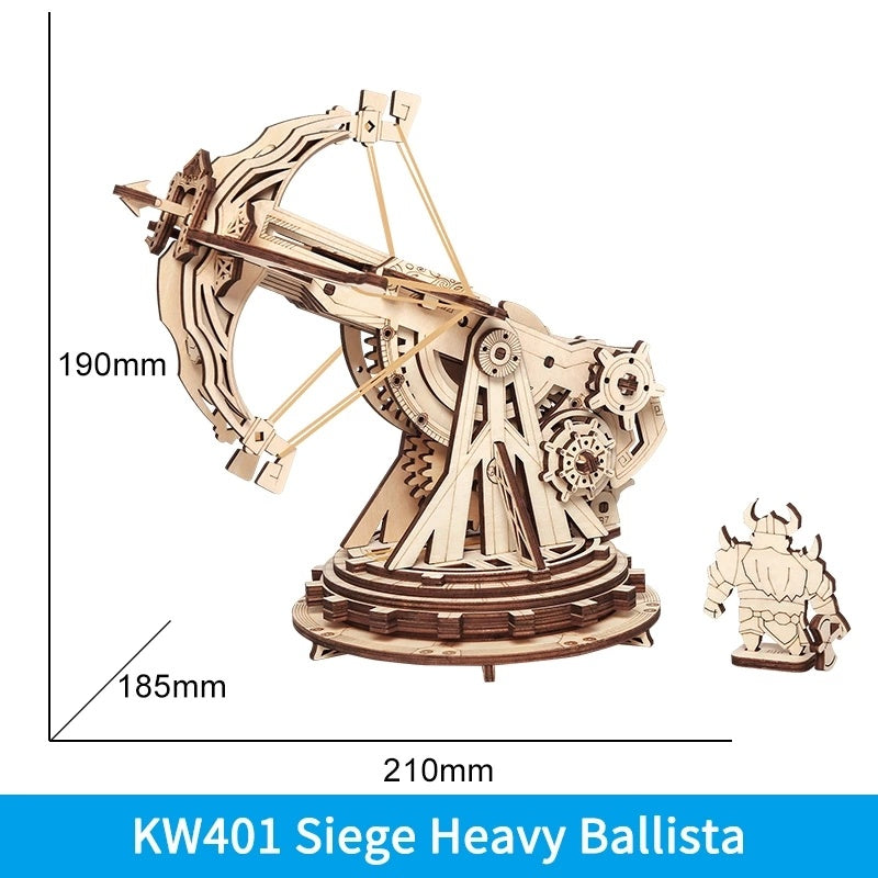 ROKR Siege Heavy Ballista 3D Wooden Puzzle - DIY Assembly Gift