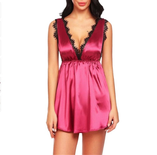 Sexy Satin Sleepwear Pyjama
