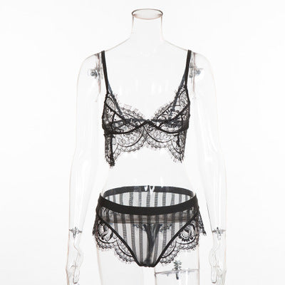 2 Piece Sexy Lace Lingerie Underwear Set | Avail in Black or White