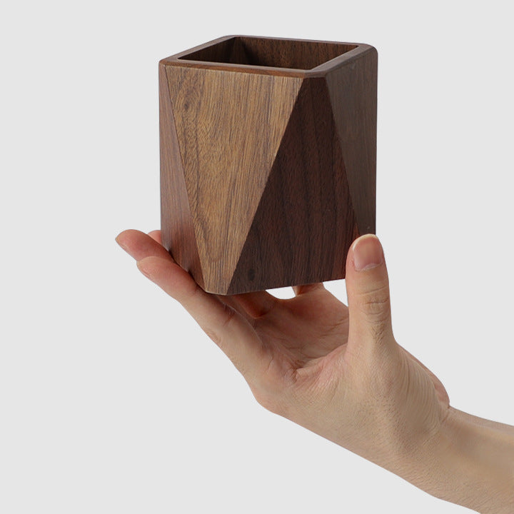 Wooden Pen Holder, Desk Top Stationery Storage | 3 Styles