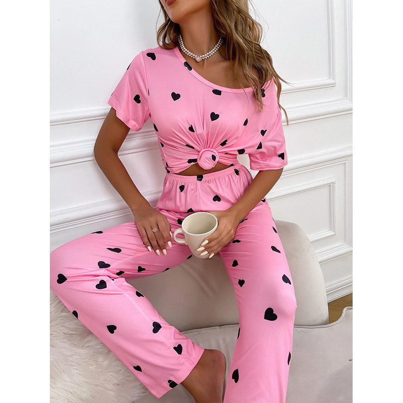 European And American Loose Casual Trousers Two-piece Homewear