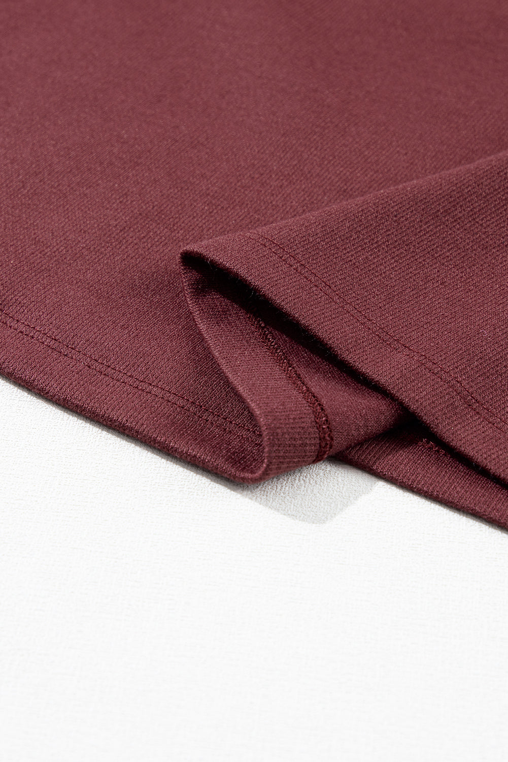 Solid Colour 3/4 Sleeve Round Neck Loose Fit Top | 3 Colour Choices