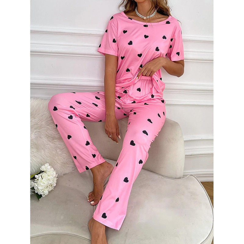 European And American Loose Casual Trousers Two-piece Homewear