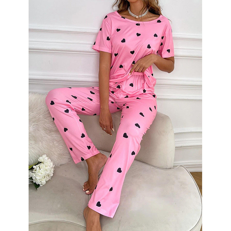 European And American Loose Casual Trousers Two-piece Homewear