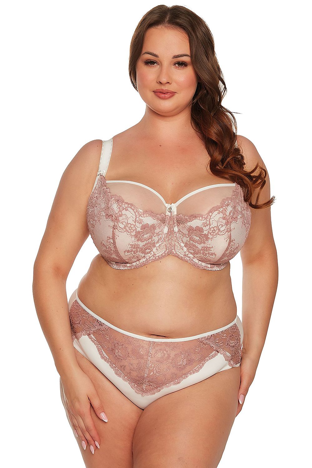 Pink Semi-Soft Underwire Bra for Larger Breasts by Gaia