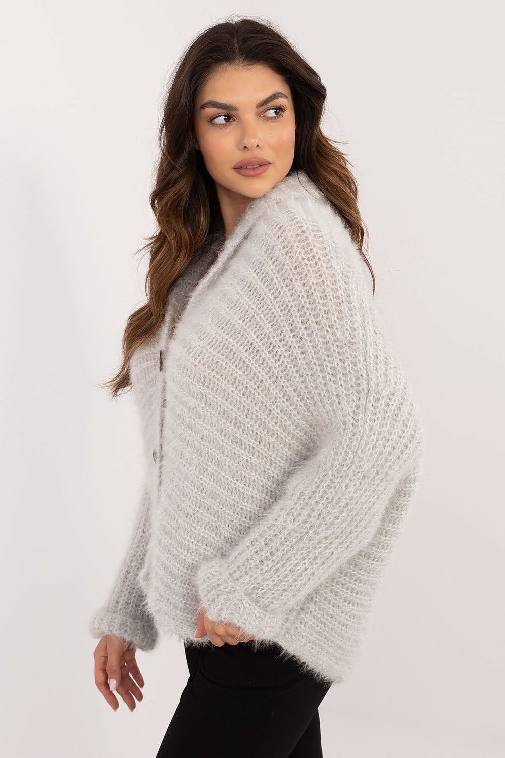 Womens Light Cardigan Beige, Black or Grey by Och Bella