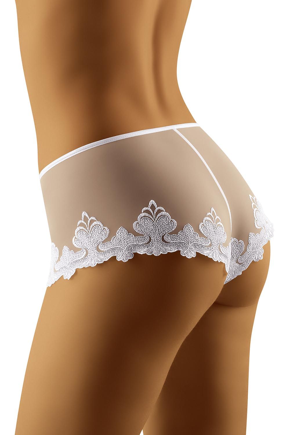Black or White Delicate Tulle Womens Shorts Knickers by Wolbar