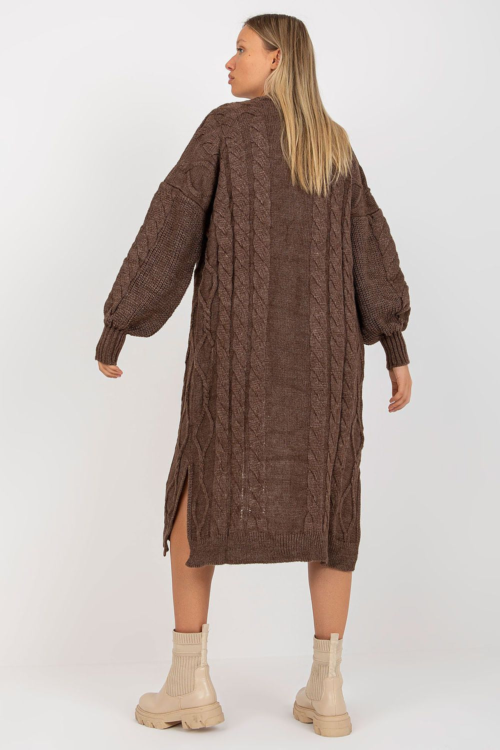Long Length Long Sleeved Oversized Womens Cardigan by Rue Paris