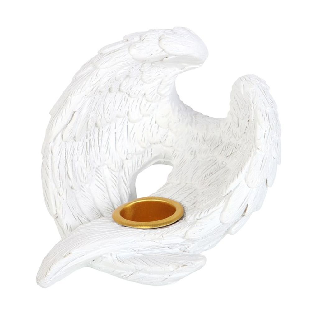 Incense Cone Burner With Unique Angel Wings Surround