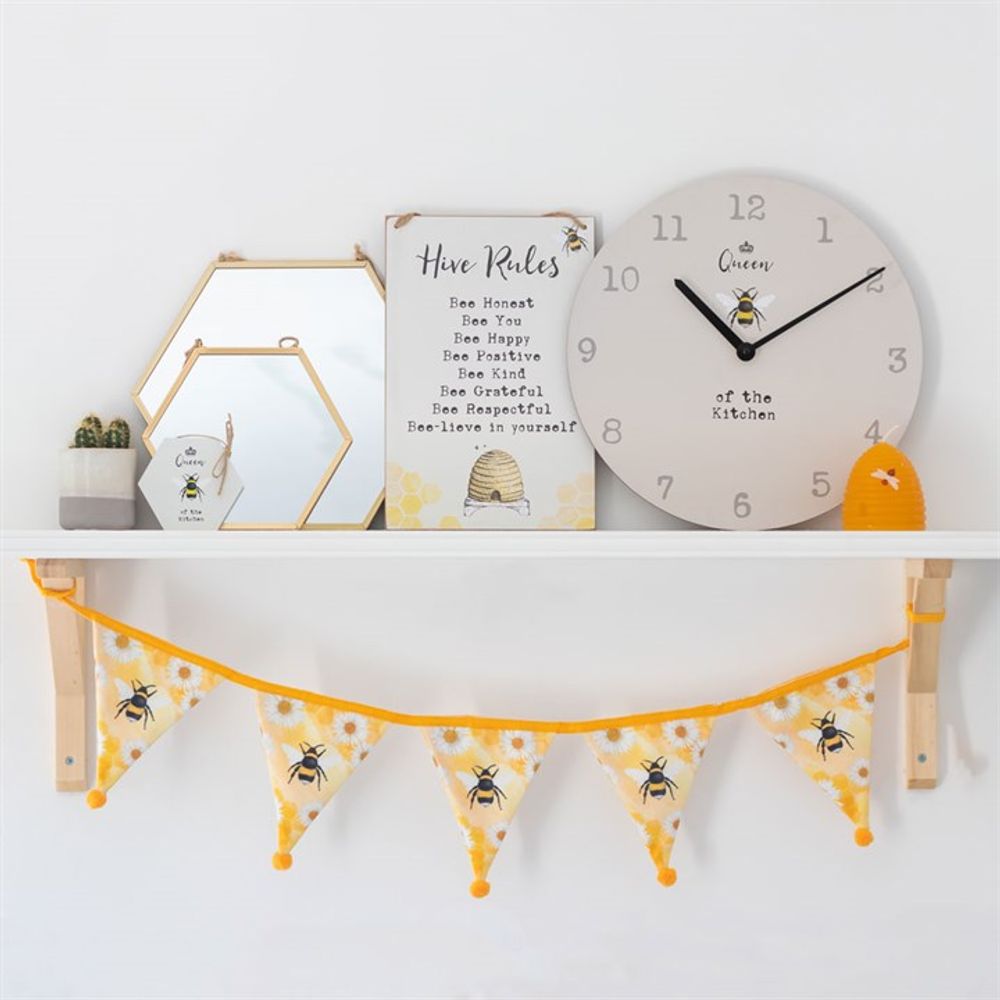 Bee Hive Rules Hanging Decor Sign