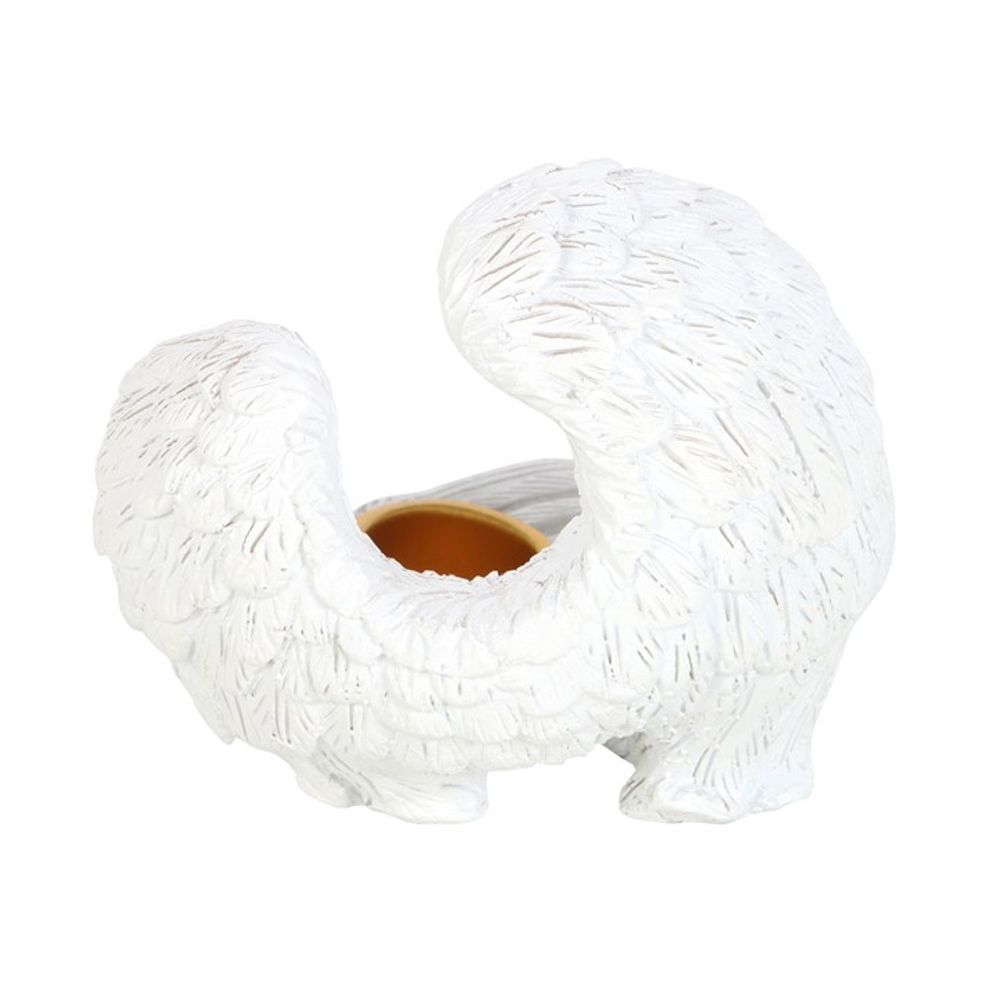 Incense Cone Burner With Unique Angel Wings Surround