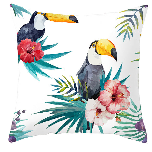 Bold Tropical Print Cushion Covers