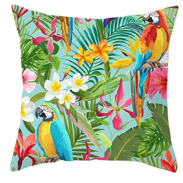 Bold Tropical Print Cushion Covers