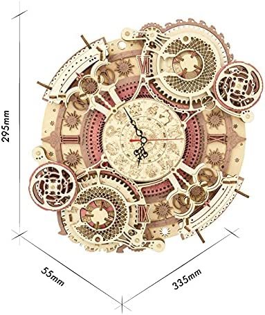 ROKR Time Art Zodiac Wall Clock 3D Wooden Puzzle