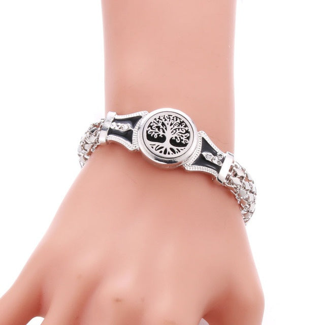 Aromatherapy Bracelet Available in Various Designs | Silver Electroplated