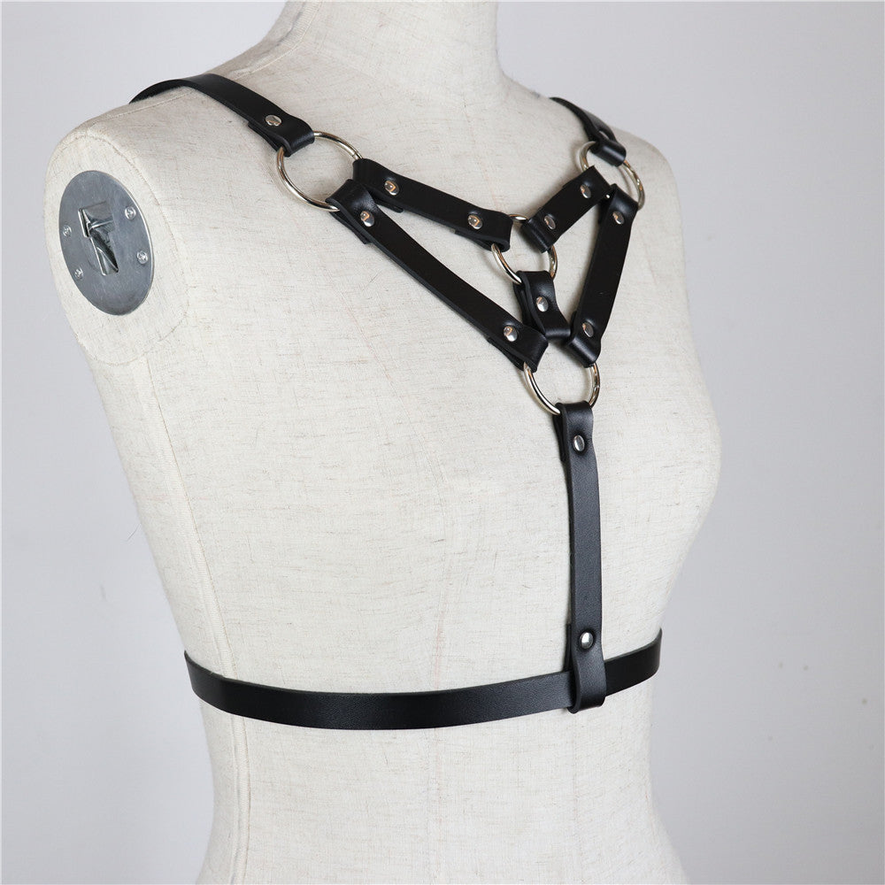 Leather Torso Bondage Harness Lingerie