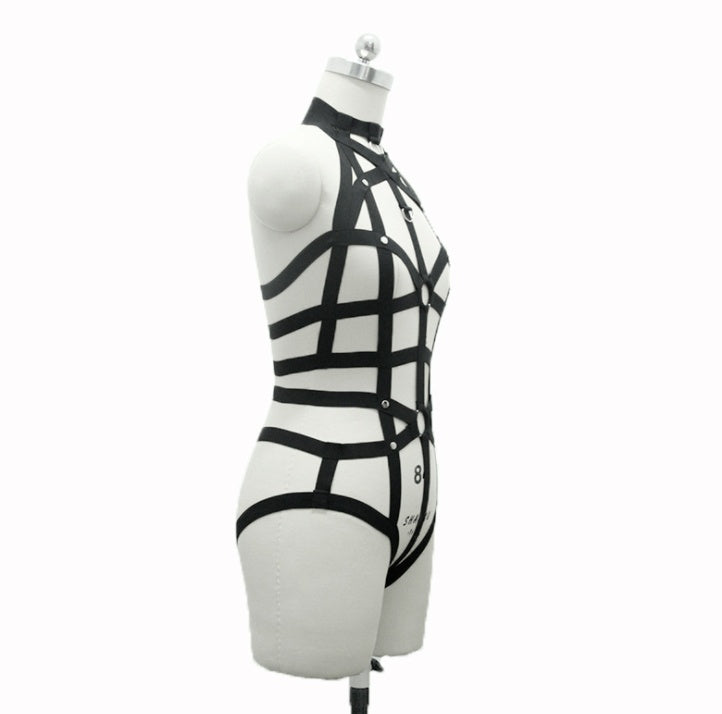 BDSM Nylon Strap Lingerie Full Bondage Body Harness