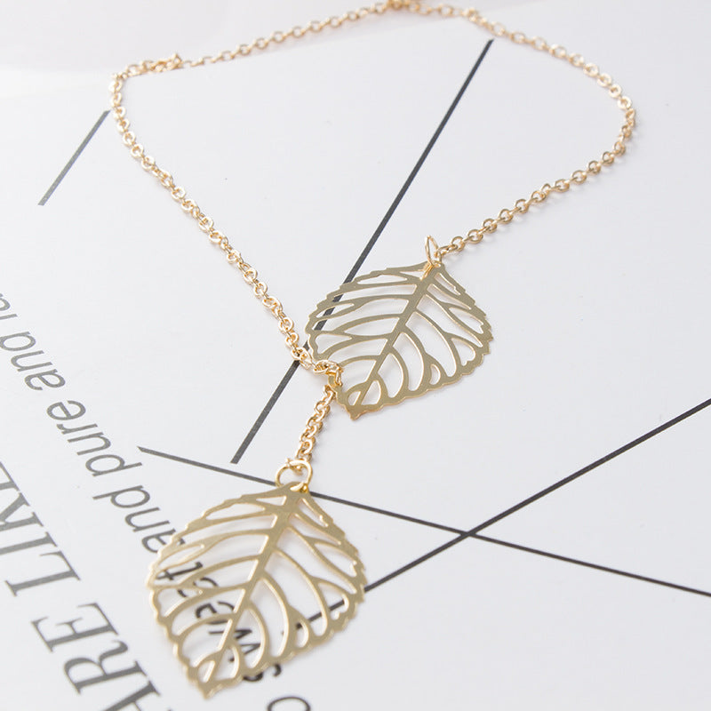 Leaf Necklace | Gold or Silver Plated