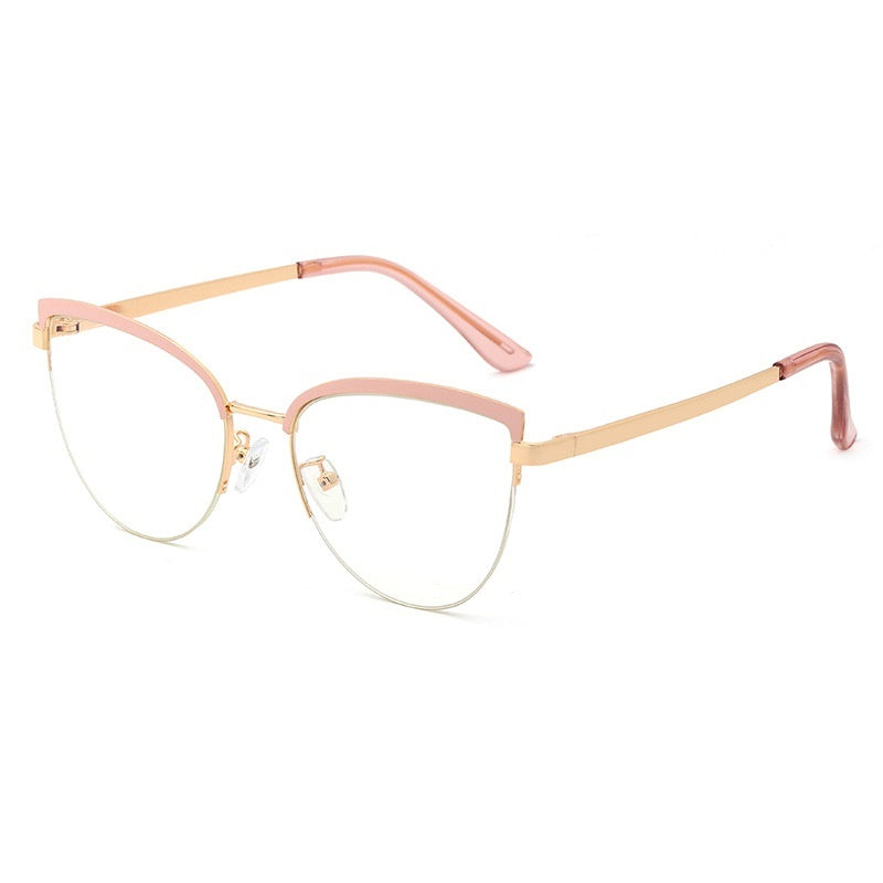 Large Over Sized Frame Retro Clear Lens Cat Eye Fashion Glasses