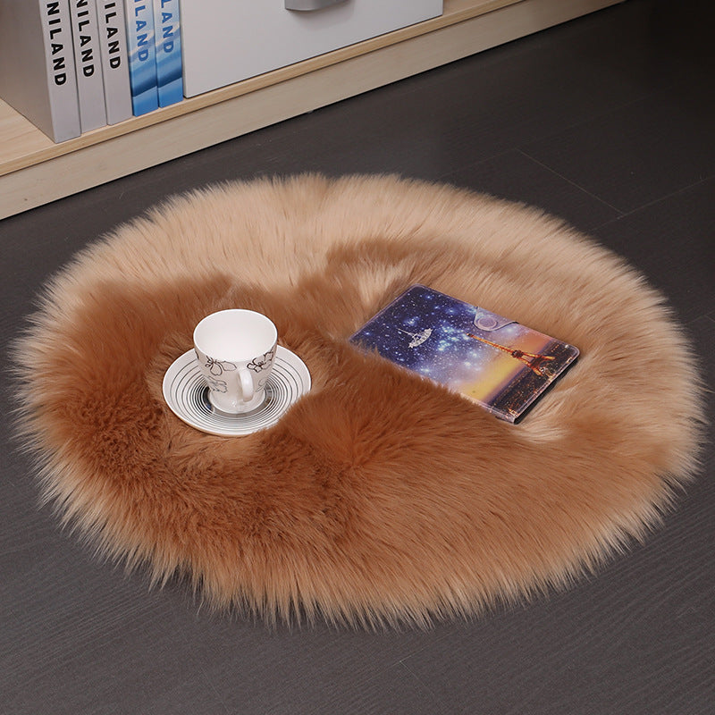 Shaggy Round Plush Carpet Floor Rug | 13 Colour Choices