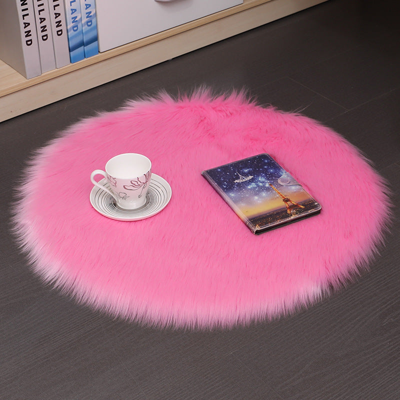 Shaggy Round Plush Carpet Floor Rug | 13 Colour Choices