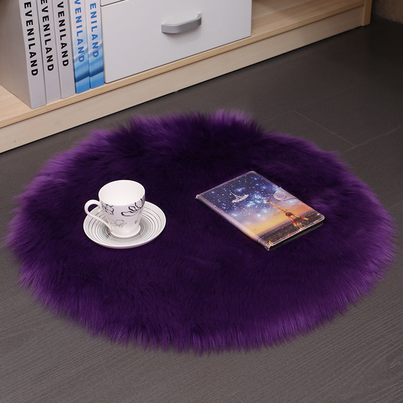 Shaggy Round Plush Carpet Floor Rug | 13 Colour Choices