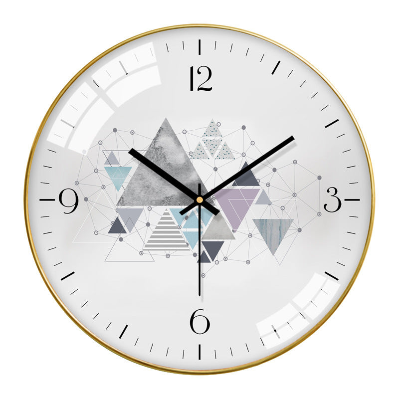 Minimalist Nordic Style Silent Glass Wall Clock | 12 or 14 inch