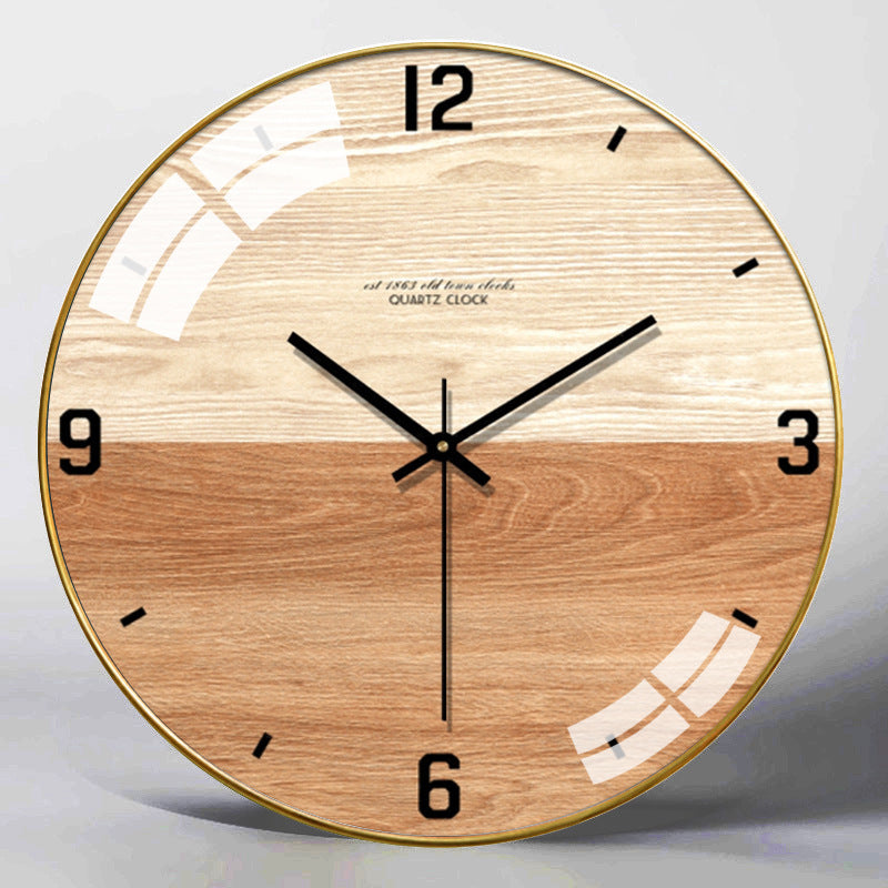 Minimalist Nordic Style Silent Glass Wall Clock | 12 or 14 inch