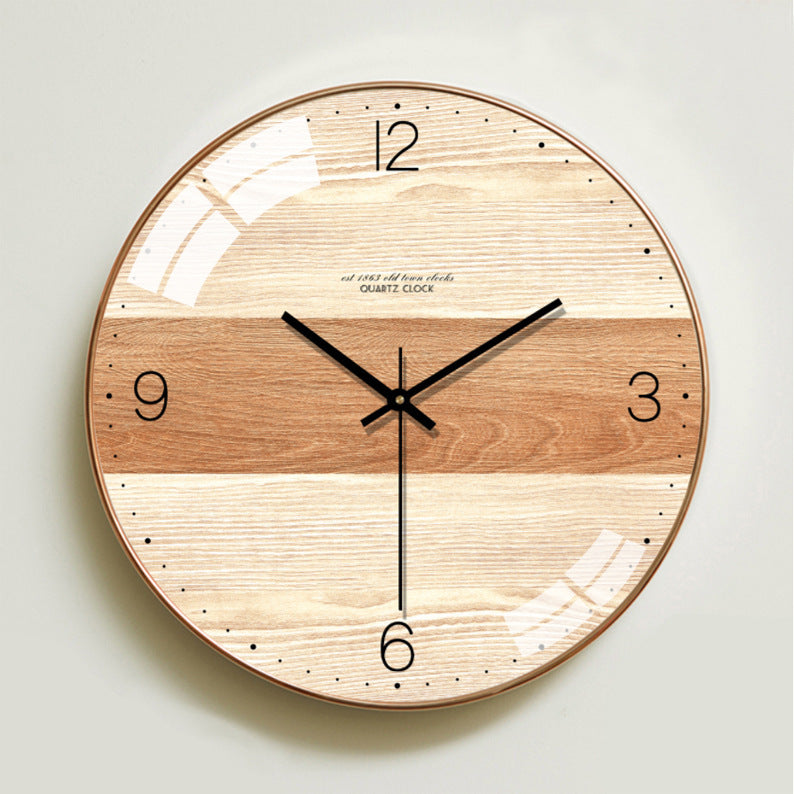 Minimalist Nordic Style Silent Glass Wall Clock | 12 or 14 inch