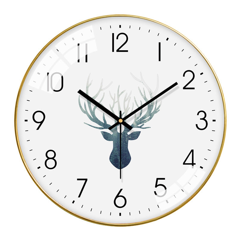 Minimalist Nordic Style Silent Glass Wall Clock | 12 or 14 inch