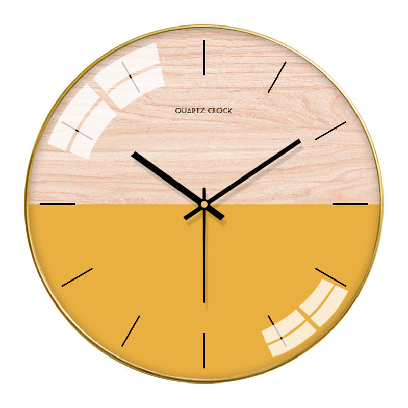 Minimalist Nordic Style Silent Glass Wall Clock | 12 or 14 inch