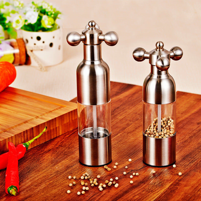 Easy Turn Pepper Mills - Medium and Large Salt and Pepper Grinders | 3 Colour Options