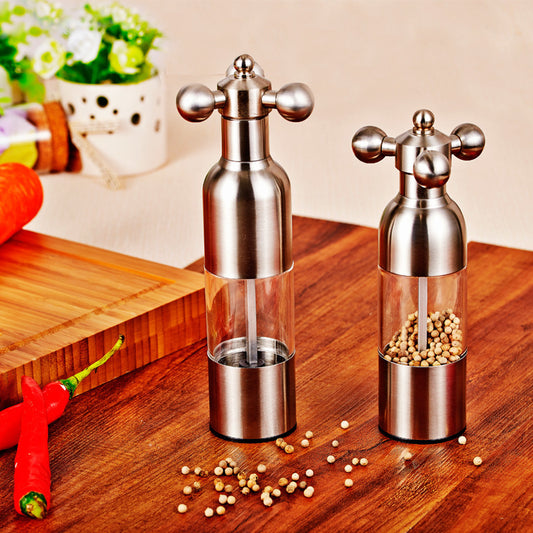 Easy Turn Pepper Mills - Medium and Large Salt and Pepper Grinders | 3 Colour Options