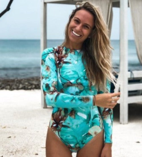 One-Piece Long Sleeved Swimsuit Surf-Suit