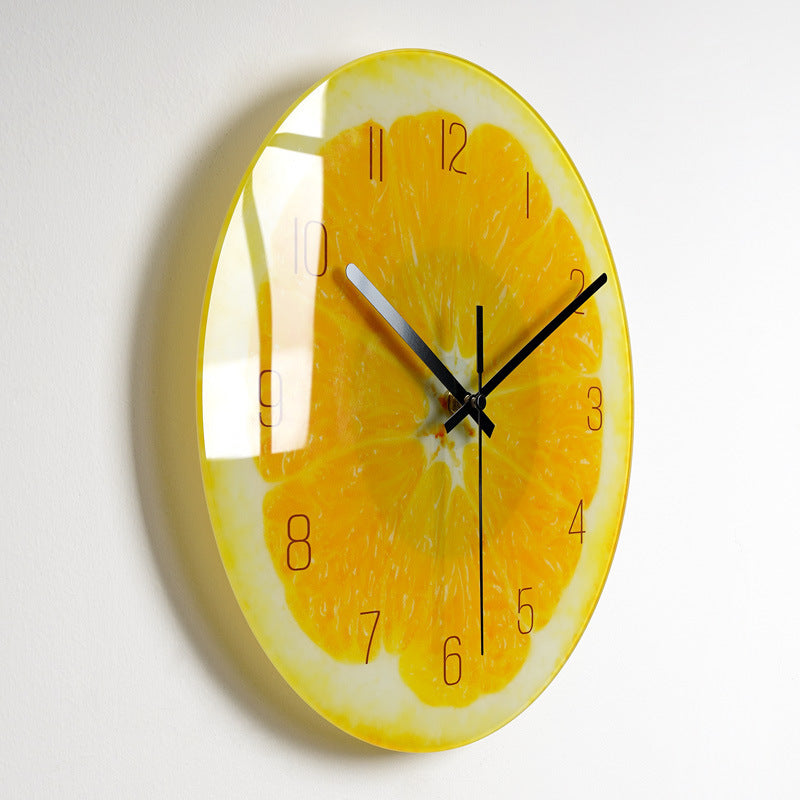 Bold Print Silent Glass Wall Clock | 20 Face Design Options