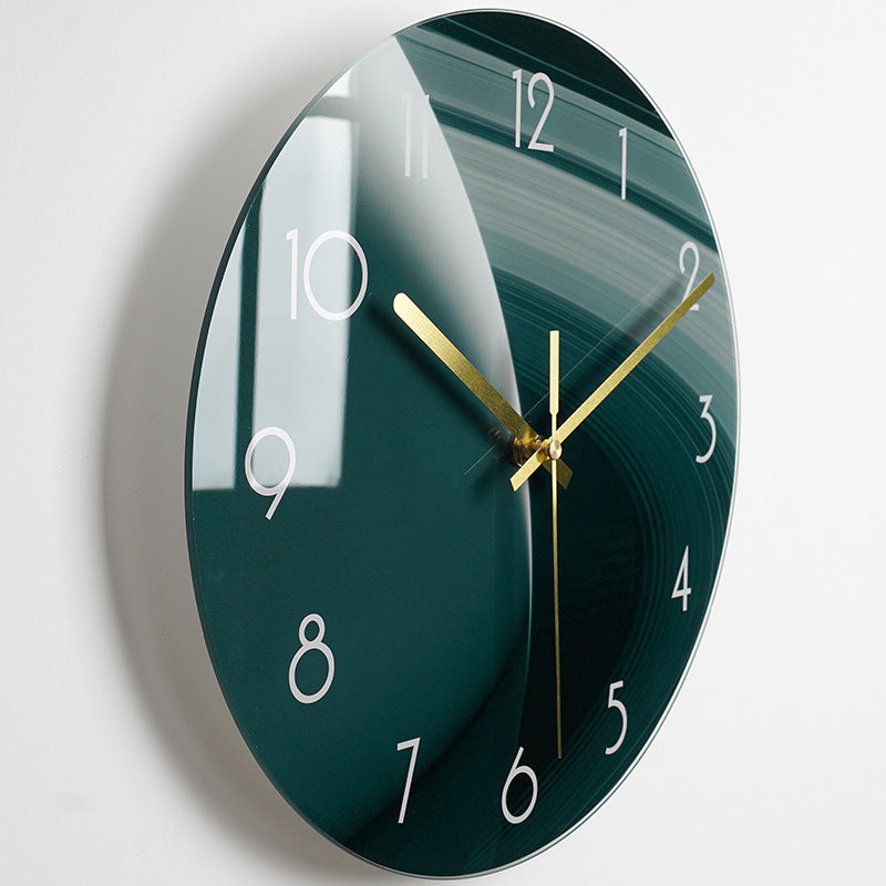 Bold Print Silent Glass Wall Clock | 20 Face Design Options