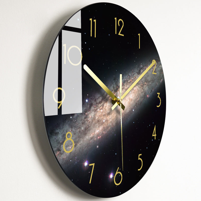 Bold Print Silent Glass Wall Clock | 20 Face Design Options