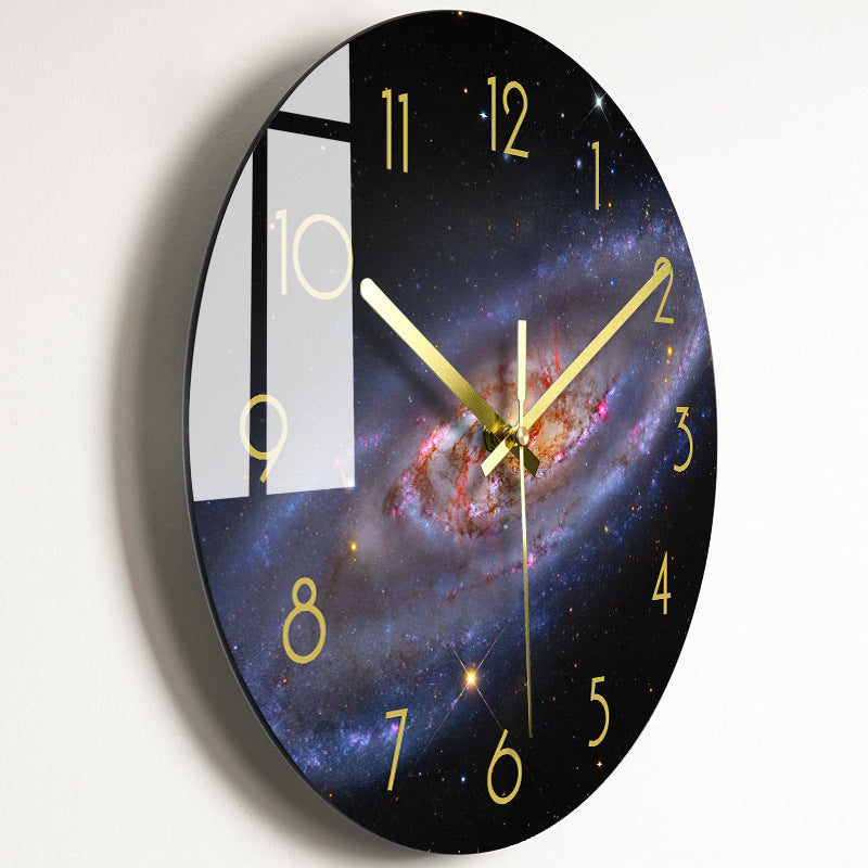 Bold Print Silent Glass Wall Clock | 20 Face Design Options