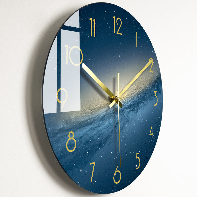 Bold Print Silent Glass Wall Clock | 20 Face Design Options