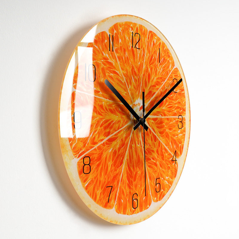 Bold Print Silent Glass Wall Clock | 20 Face Design Options