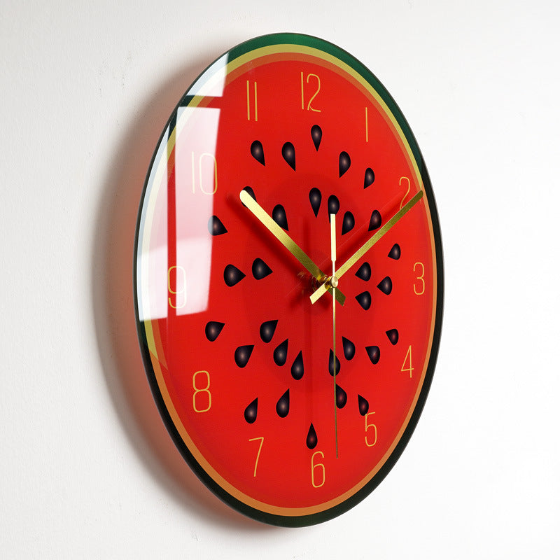 Bold Print Silent Glass Wall Clock | 20 Face Design Options