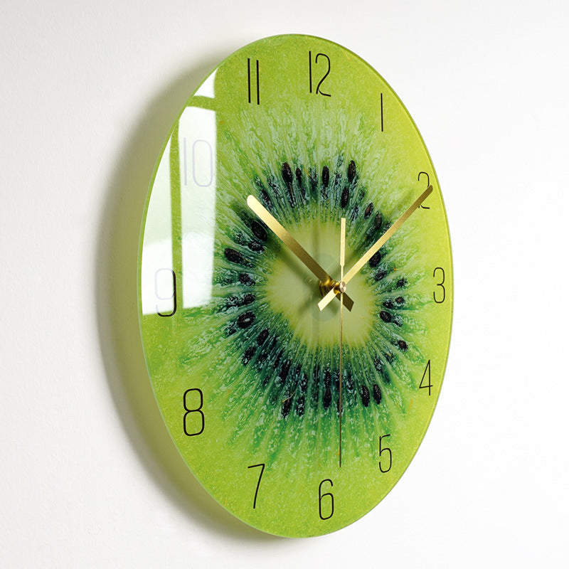 Bold Print Silent Glass Wall Clock | 20 Face Design Options