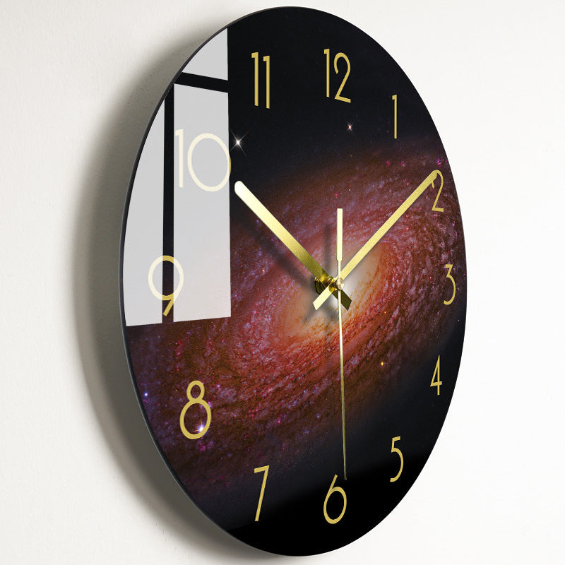 Bold Print Silent Glass Wall Clock | 20 Face Design Options