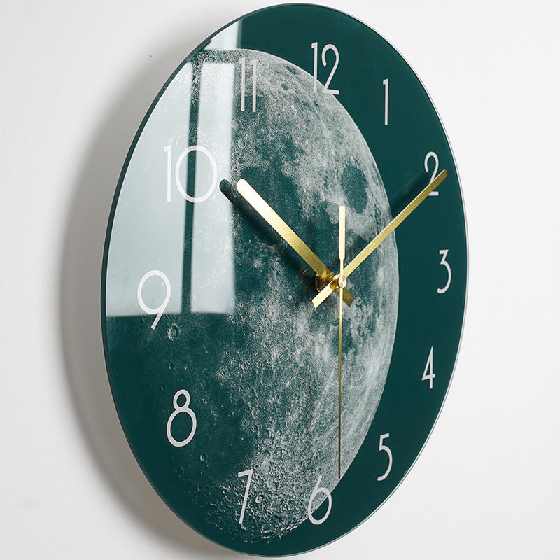 Bold Print Silent Glass Wall Clock | 20 Face Design Options