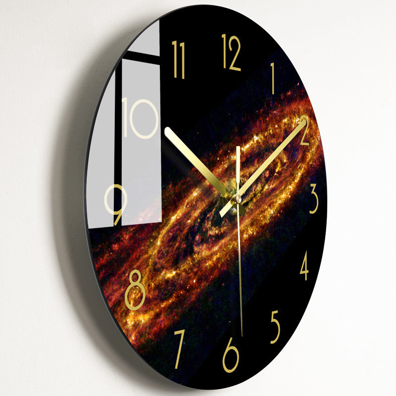 Bold Print Silent Glass Wall Clock | 20 Face Design Options