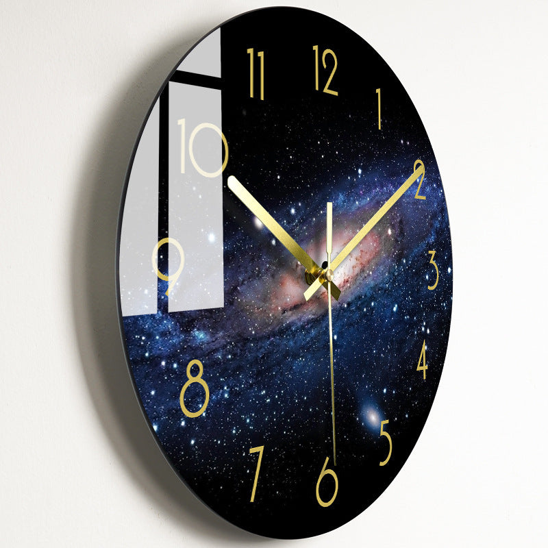 Bold Print Silent Glass Wall Clock | 20 Face Design Options