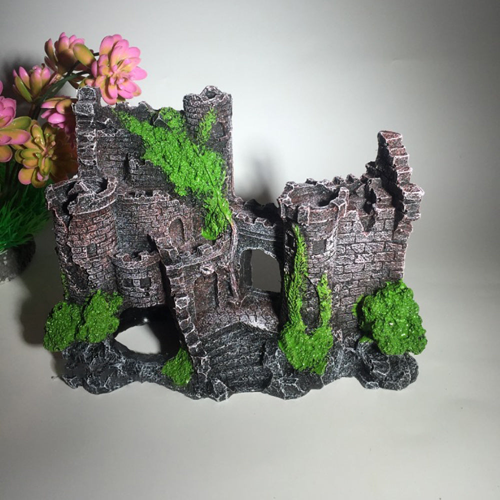 Fish Tank Resin Castle Decoration