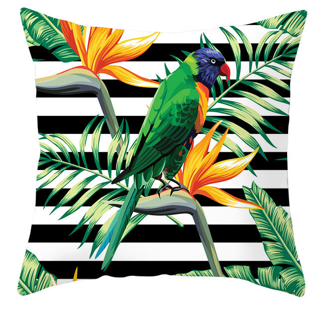 Bold Tropical Print Cushion Covers