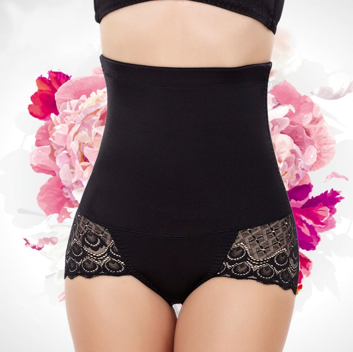 Tummy Control Lace Trimmed Knickers | Red, Black or Nude