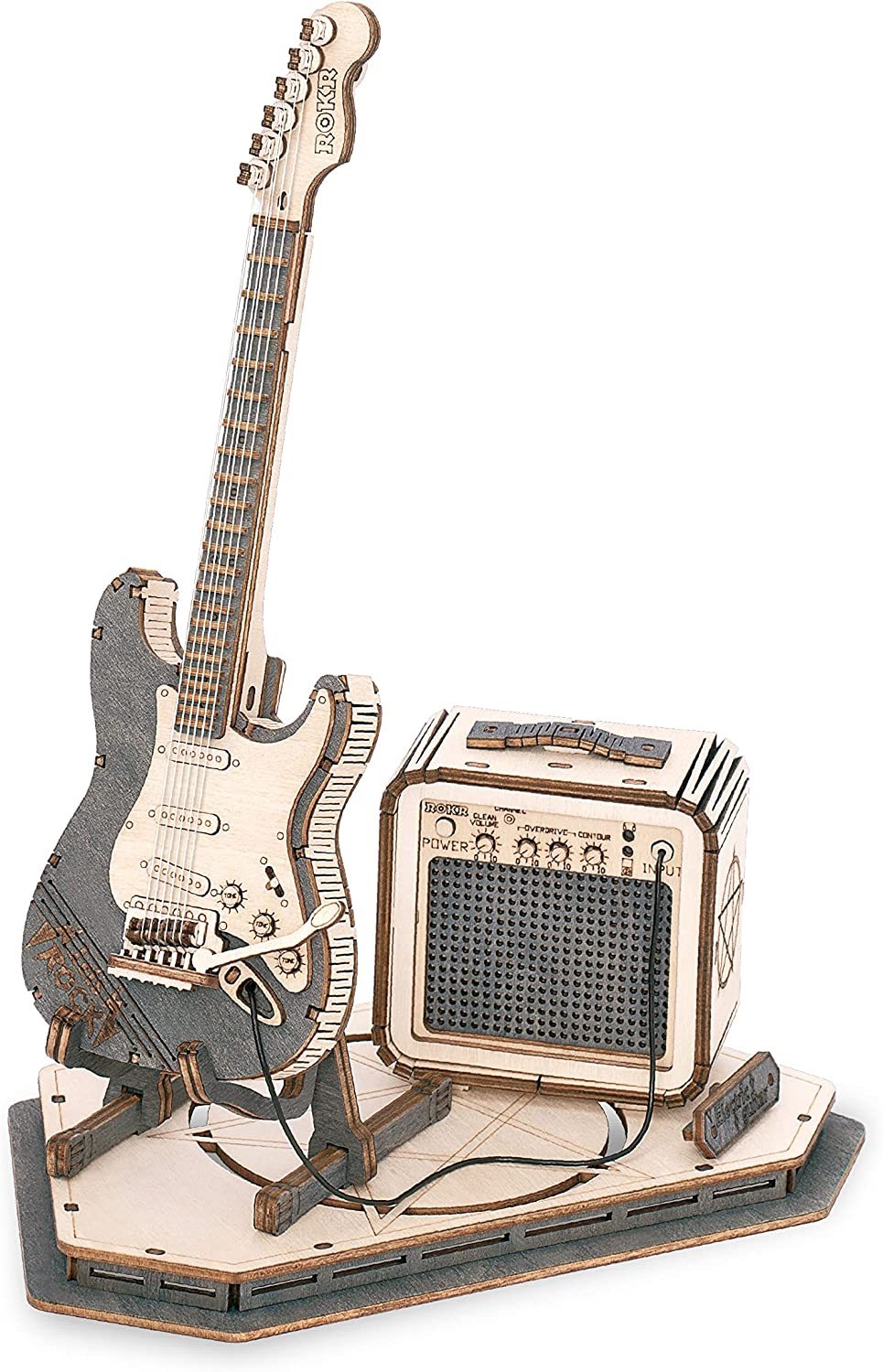 ROKR Electric Guitar 3D Model Puzzle - Great Gift For Guitar Lovers